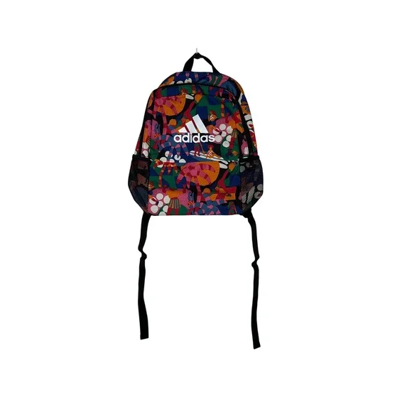 Adidas x Farm Rio Multicolor Graphic Backpack End Plastic Waste Collab Pre-Owned - Picture 4 of 9